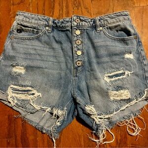Distressed Denim Women Shorts